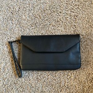 LL Bean leather clutch